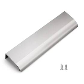 A500-6sn Elements A500-6 Edgefield 5 Inch Center To Finger Tab Edge Lip Cabinet Satin
