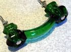 Emp-4 Eclectic Cabinet Knobs Decor Emerald Green Glass Depression 0744904799768