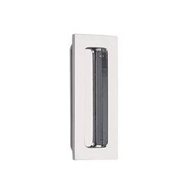 220304us26 Emtek 738505030740 220304 Modern Rectangular 4 Inch Tall Flush Door Pull