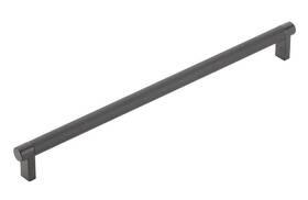 84070.recus19.knus19 Emtek 840392549295 Appliance Pull 12 Inch C-c Knurled Bar - Flat Black