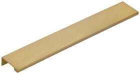 87140 Emtek 840392585804 Modern Edge 10 Inch Center To Finger Cabinet Pull Gold
