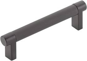 84053knus19 Emtek 84053knus4 Select Cabinet Pull 4 Inch C-c Rectangular Stem-flat Black