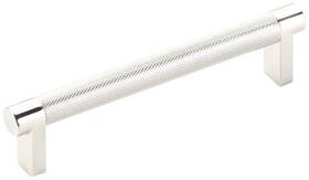 Emtek 84054.recus14.knus14 84054.rec.kn Knurled 5 Inch Center To Bar Cabinet Pull - Polished