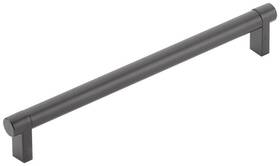 84056.recus19.smus19 Emtek 84056.rec.sm Smooth 8 Inch Center To Bar Cabinet Pull - Flat Black /