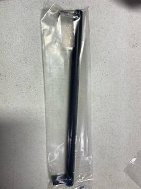 84057.recus10b.knus10b Emtek 10 Inch Bar Pull Knurled With Rectangular Stem Oil Ru