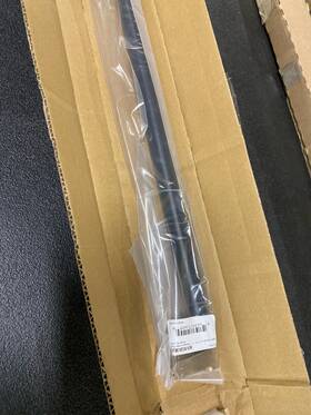 Emtek 84074.recus10b.smus19 54in Flat Black Appliance Pull Orb Rect Stem