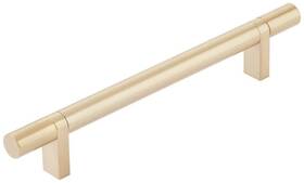 Emtek 84155.rcbus4.smus4 84155.rcb.sm Smooth 6 Inch Center To Bar Cabinet Pull - Satin Brass /