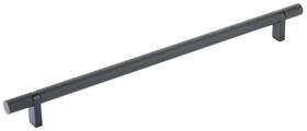 Emtek 84158.rcbus19.knus19 84158.rcb.kn Knurled 12 Inch Center To Bar Cabinet Pull - Flat Black /