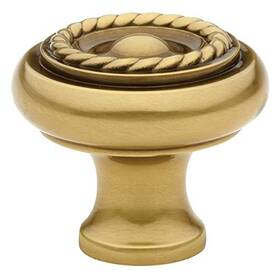 86113us7 Emtek Rope 1.25 In Cab Knob French Antique Brass