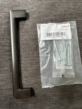 86164us10b Emtek Scuffed Bronze Trail 6 Inch Center To Handle Cabinet Pull