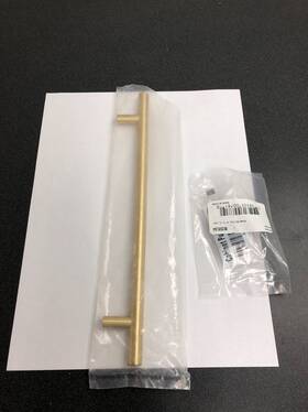 86358us4 Emtek Satin Brass 3 Inch Bar Cabinet Pull