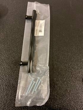 86430us19 Emtek Tribeca 6 Inch Bar Cabinet Pull Art Deco Collection - Flat Black