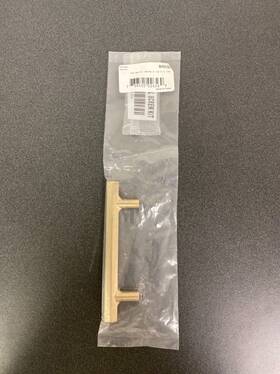 86459us4 Emtek Mod Hex 3-1/2 Inch Center To Bar Cabinet Pull