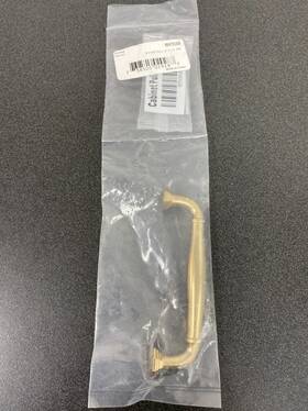 86472us4 Emtek Blythe 4 Inch Center To Handle Cabinet Pull - Satin Brass
