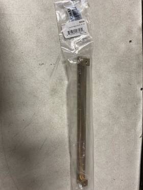 86493us4 Emtek Satin Brass Geometric 12 Inch Bar Cabinet Pull