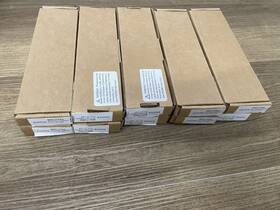 86617us4 Emtek Lot Of 10 Riviera 6 Inch Handle Cabinet Pull -satin Brass-read