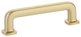 86633us4 Emtek 86633 Westridge 3-1/2 Inch Center To Handle Cabinet Pull - Brass
