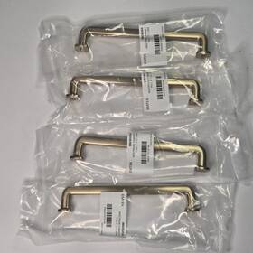 86636us4 Emtek Westridge 6 Inch Cabinet Pull C-c Satin Brass Lot Of 4