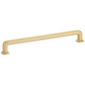 86637us4 Emtek Westridge 8 Inch Center Handle Pull - Timeless Classic Satin Brass