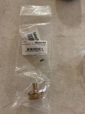 86655.cckus4.knkus4 Emtek Knurled 1.25 Inch Knob With Conical Stem Satin Brass