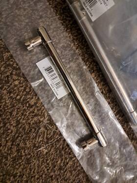 86689us14 Emtek Lot Of 12 New Jasper Cabinet Pull 6 Inch C-c Polished Nickel