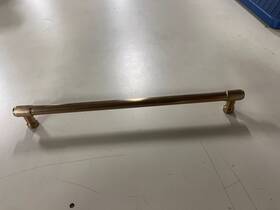 86691us4 Emtek Jasper 10 Inch Bar Pull - Industrial Modern Collection Satin Brass