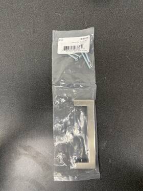 86705us15 Emtek Warwick 4 Inch Cabinet Pull Rectangular Collection - Satin Nickel