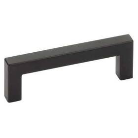 86707us19 Emtek Warwick 6 Inch Center Handle Cabinet Pull -flat Black