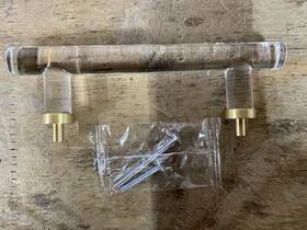 86724us4 Emtek Modern Bar 4 Inch Center To Cabinet Pull Satin Brass