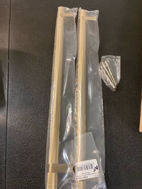 Btb84171.rcbus4.knus4 Emtek 18 Inch Back-to-back Knurled Pull Satin Brass Pair