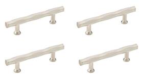 Em86428-us15 Emtek New Tribeca 4-pack Satin Nickel 3 1/2 Inch Ctc Cabinet Pulls 3.5 Lot Of 4
