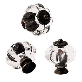 Eokoaiee 466906639333 Set Of 12 Retro Acrylic Pumpkin Knobs Handles Pulls For Cabinets Cupboard Dre