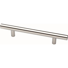 Essentials 5-1/16 In. 128mm Center-to-center Satin Nickel Steel Bar Drawer Pul