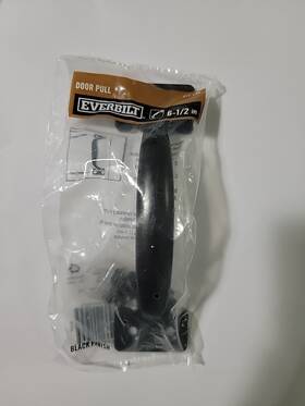 275-896 Everbilt 6-1/2 Inch Black Door Pull #275 896