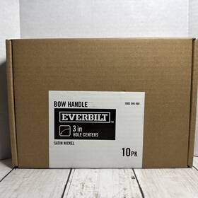 Dmz2194310sn Everbilt 3 Inch Satin Nickel Bow Drawer Pull 10 Pack