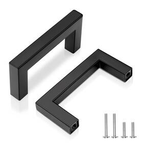 B0dt4cfpdq Ezrenova 76mm 3 Inch Matte Black Stainless Steel Cabinet Handles Pulls 30 Pack New