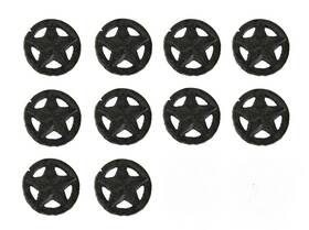 D-edy98881-brw Fancy That Set Of 10 Rustic Brown Western Star Cast Iron Cabinet Knobs Or Drawer Pulls