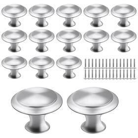 Adada222 Fansunta 30 Pieces 1-1/5 Inch Silvery Cabinet Knobs Drawer Kitchen Cabi