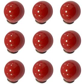 Farboat 793610236302 10pcs Small Ceramic Round Dresser Knobs Pulls Decorative Procelain Hardware F