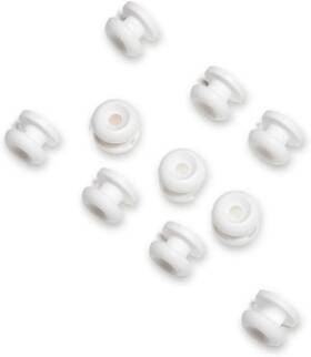 Sp-19w Fasteners White Attachment Knobs - 10 Pack Are Used With Shock Cords For Canvas Whi