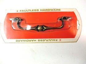 Faultless Hardware 1960s Usa 283 Drop Bail Pull Handle 6inch Centers Dark Brass Mcm