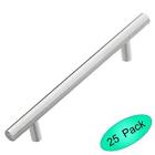 701-128sn25 Fba Lizavo Brushed Satin Nickel Cabinet Pulls Solid Modern 606462909655