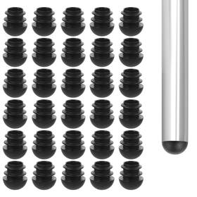 2mgvlmlu2 Fdclixuvol 644013 1 30 Pcs Chair Leg Protectors 5/8 Inch Black Caps Plastic