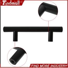 462644 Findmall 30 Pcs 5 Inch Black Stainless Steel T Furniture Cabinet Door Handel