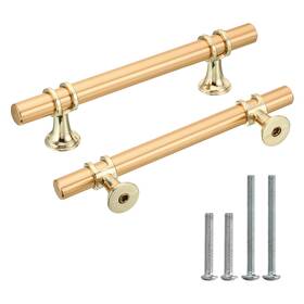 Fipux 685821964146 10 Pack Kitchen Cabinet Handles Gold Drawer Pulls Hands 5.9 Inch 3-3/4