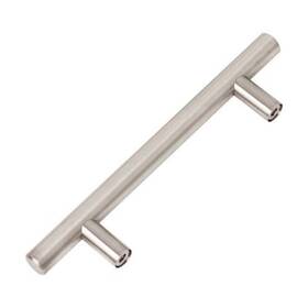 Flexzion Stl Hdnl Knob 18in 10 Pack Kitchen 18-inch Length 11.3-inch Hole Center Silver
