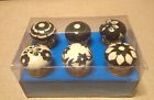 6ceramic Floral Pull Market Handcrafted White Set Drawer Jaipur Knobs