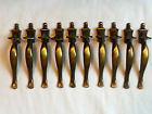 Fo-3742-1 Cabinet National Brass Antique 10 Lock Pulls Retro Handles Vintage
