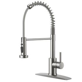 Ff0051bn Forious Kitchen Faucets With Sprayer Brushed Nickel Stainless Steel Bar Sink
