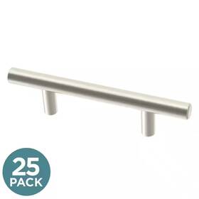 Franklin Brass 313047248213 Liberty 3 Inch 76mm Center-to-center Satin Nickel Steel Bar Drawer Pull 25-pack